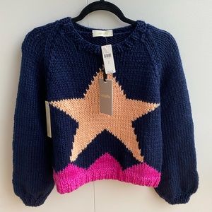NWT Veroalfie Sweater Cerezo - Navy Size Small